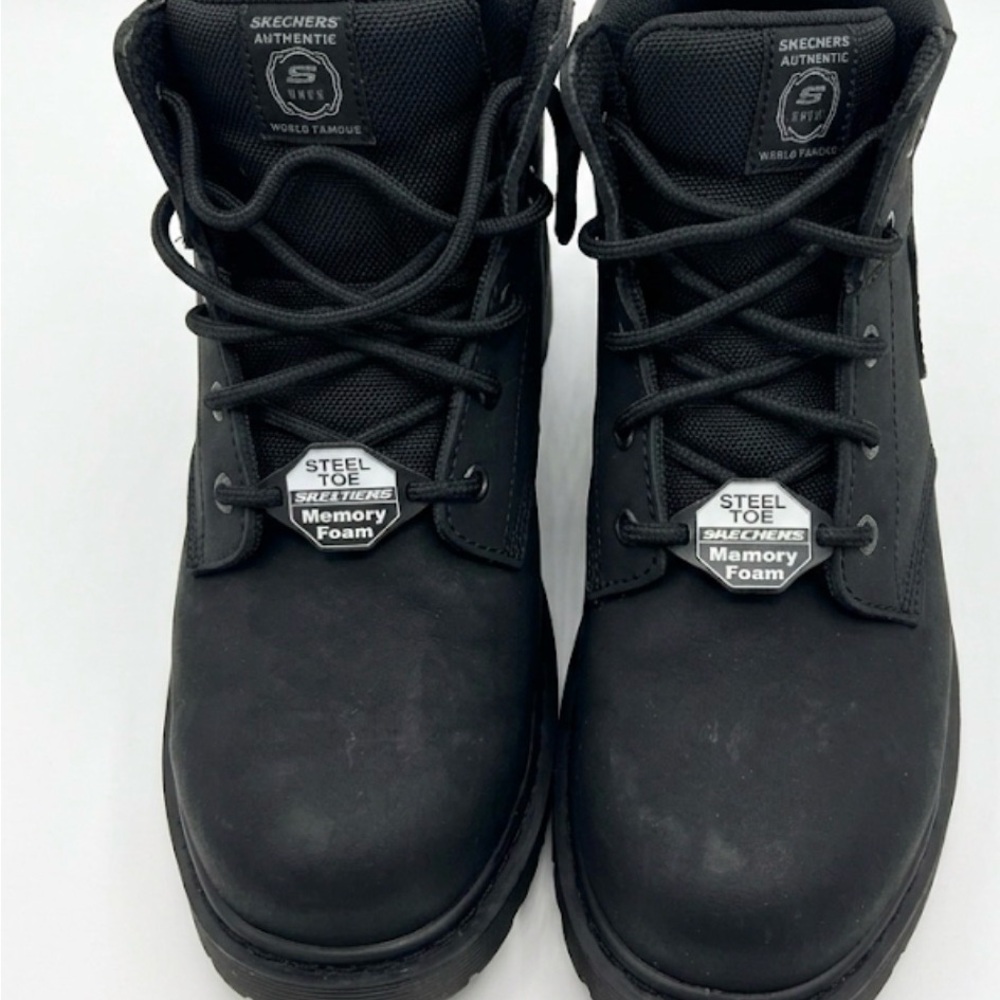 Skechers Black Memory Foam Work Boots